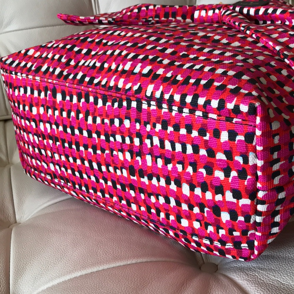 NWT Kate Spade Multi Red Pink Bow On Purpose Tote - Picture 4 of 6